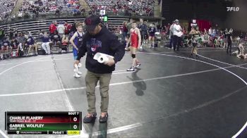 80 lbs Semis & 1st Wrestleback (8 Team) - Charlie Flanery, Team Texas Blue vs Gabriel Wolfley, Idaho
