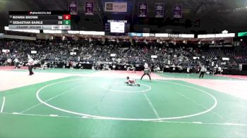 58 lbs Champ. Round 1 - Rowen Brown, TBG1 vs Sebastian Barile, STR1