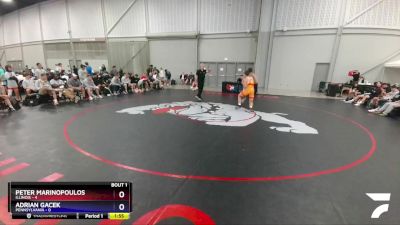 195 lbs Round 1 (8 Team) - Peter Marinopoulos, Illinois vs Adrian Gacek, Pennsylvania