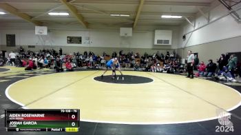 76 lbs Cons. Round 2 - Josiah Garcia, Clark vs Aiden Rosewarne, Alta Sierra
