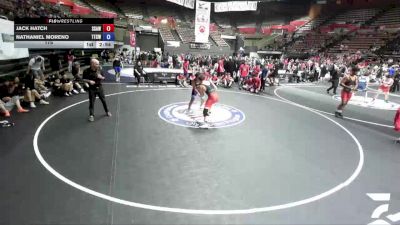 175 lbs Jack Hatch, SAWA - Sacramento Area Wrestling Association vs Nathaniel Moreno, TCWA - Tri-Counties Wrestling Association