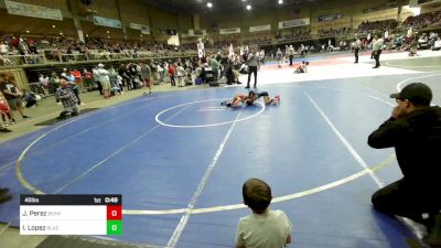 46 lbs Final - Joseph Perez, Bear Cave vs Isaiah Lopez, Black Fox Wrestling Academy