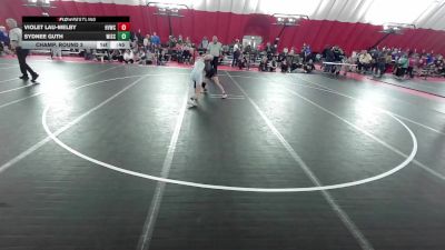 14U Girls - 100 lbs Champ. Round 3 - Violet Lau-Melby, Holmen Viking Wrestling Club vs Sydnee Guth, Wisconsin