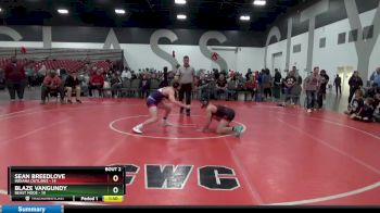 119 lbs Round 1 (8 Team) - Blaze VanGundy, Beast Mode vs Sean Breedlove, Indiana Outlaws