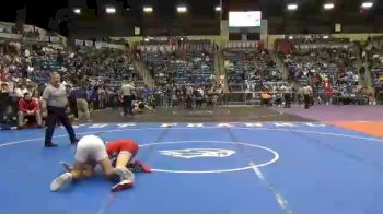 5A - 132 lbs Quarterfinal - Andrew Bonebrake, Tecumseh-Shawnee Heights vs Keton Patterson, Maize