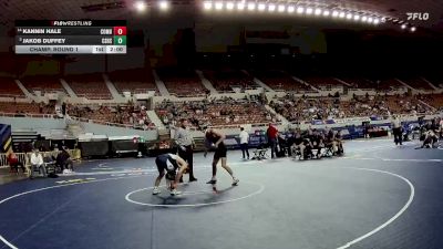 138-D3 Champ. Round 1 - Jakob Duffey, Cactus Shadows High School vs Kannin Hale, Combs High School