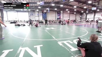 165 lbs Rr Rnd 3 - Mallory Winner, Indiana Outlaws Pink vs Emily Breen, Diesel Wrestling Academy