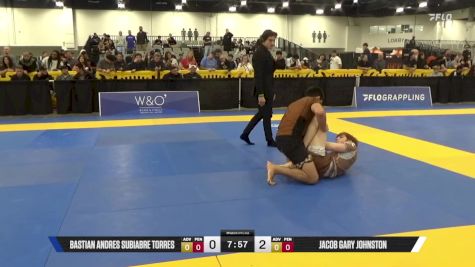 Jacob Gary Johnston vs Bastian Andres Subiabre Torres 2025 World IBJJF Jiu-Jitsu No-Gi Championship