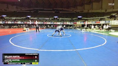 157 lbs Placement (16 Team) - Carter Huston, Skyline vs William Martin, Delaware Military Academy