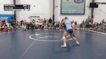66 lbs Rr Rnd 7 - Nora Johnson, MPOWER Girls Wrestling Club - W vs Laila Tellez, NC United - W