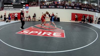 87 Finals kg Champ. Round 1 - Nick Nosler, Southern Illinois Regional Training Center vs Aidan Squier, Combat W.C. School Of Wrestling