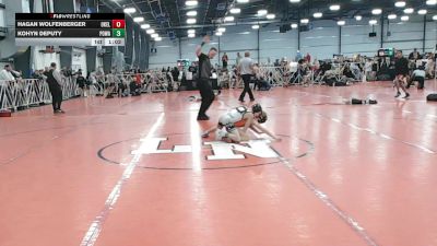 64 lbs Round 2 - 10:30am Friday - Kohyn Deputy, POWA vs Hagan Wolfenberger, Oklahoma Elite