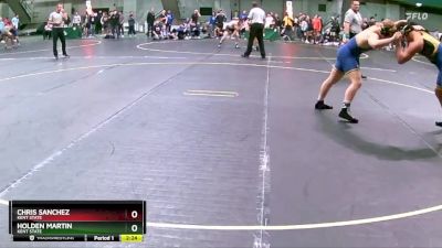 184 lbs Cons. Round 3 - Holden Martin, Kent State vs Chris Sanchez, Kent State