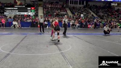 105 lbs 1st Place Match - Camdyn Post, Great Bend Wrestling Club vs Jentri Porter, Leoti Takedown Wrestling Club