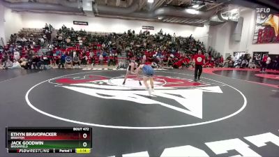 150 lbs Quarterfinal - Jack Goodwin, Broomfield vs Ethyn BravoPacker, Brighton