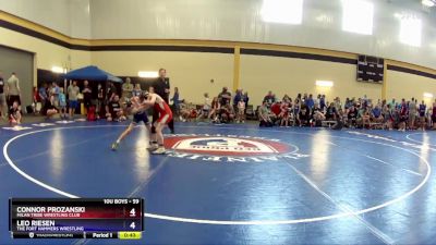 59 lbs Semifinal - Connor Prozanski, Milan Tribe Wrestling Club vs Leo Riesen, The Fort Hammers Wrestling