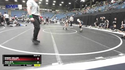 76 lbs Placement - Max Eck, Brawlers vs Emery Zeller, Black Fox Academy