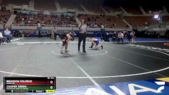 D1-113 lbs Champ. Round 1 - Cooper Green, Mountain View Hs (Mesa) vs Brandon Kolsrud, Hamilton