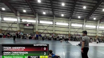 46 lbs Quarterfinal - Owen Christenson, Wasatch Wrestling Club vs Tyson Anderton, AndertonWrestling.com