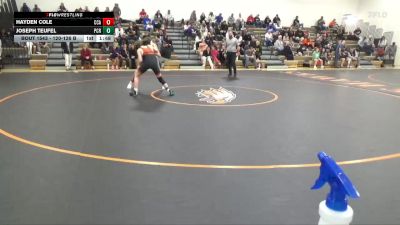 120-126 B Round 3 - Hayden Cole, Clear Creek-Amana vs Joseph Teufel, Prairie, Cedar Rapids