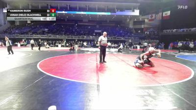 144 lbs Quarterfinal - Jonah (Helo) Blackwell, Central Catholic vs Kameron Rush, Del Oro