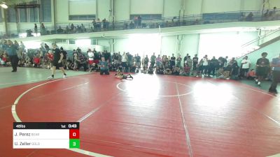 46 lbs Semifinal - Joseph Perez, Bear Cave vs Uzzi Zeller, Golden Backs MRTC