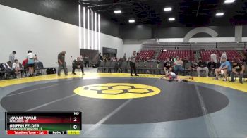 105 lbs Round 2 (8 Team) - Griffin Felder, Thorn Wrestling (MN) vs Jovani Tovar, Rebellion