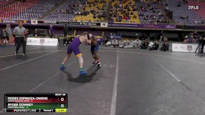 157 lbs Placement Matches (16 Team) - Ryder Downey, Northern Iowa vs Moses Espinoza-Owens, South Dakota State