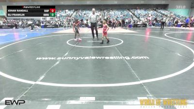 49 lbs Semifinal - Johan Randall, Rampage vs Eli Franklin, Mighty Warrior Wrestling Academy