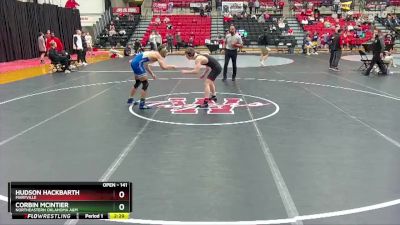 141 lbs Champ. Round 1 - Hudson Hackbarth, Maryville vs Corbin McIntier, Northeastern Oklahoma A&M