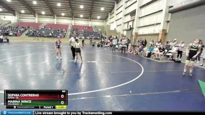 80 lbs Round 2 (6 Team) - Sophia Contreras, Idaho vs Marina Wince, Colorado