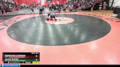 165 lbs Cons. Round 1 - Mason Bucon, New Lenox (PROVIDENCE CATHOLIC) vs Johnathan Stakenas, Carol Stream (GLENBARD NORTH)