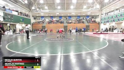 113 lbs Champ. Round 2 - Nicholas Martinez, Temecula Valley vs Nicolas Quintos, Mt Carmel