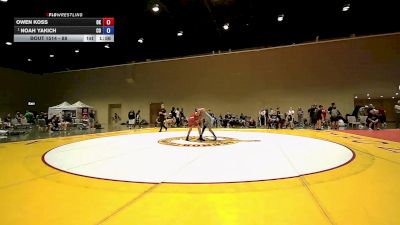 92 lbs 5th Place Match - Owen Koss, OK vs Noah Yakich, CO