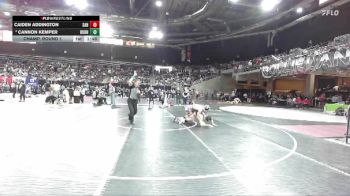 157 lbs Champ. Round 1 - Caiden Addington, Sandpoint vs Cannon Kemper, Burns