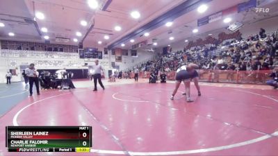 190 lbs Semifinal - Charlie Falomir, Newport Harbor vs Sherleen Lainez, Pioneer Valley