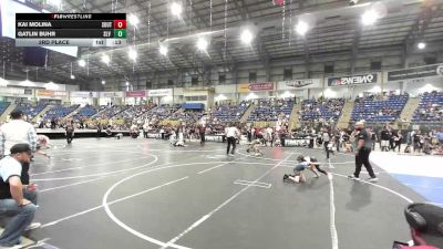 55 lbs 3rd Place - Kai Molina, Southwest Hammers vs Gatlin Buhr, SLV Elite WC