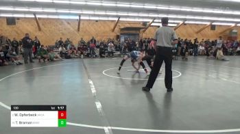 130 lbs Round Of 16 - Wyatt Opferbeck, Arcade vs Troy Braman, Greene