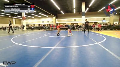 110 lbs Round Of 16 - Shamsia Haque, Berkner High School Wrestling vs Nicole Soldevilla, Borger Wrestling Club