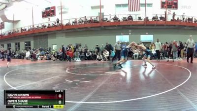 126 lbs Champ. Round 2 - Gavin Brown, Contenders Wrestling Academy vs Owen Shane, Jet Wrestling Club