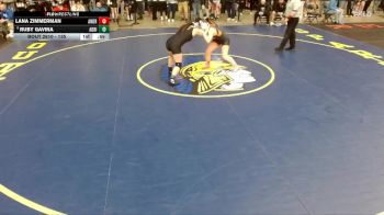 135 lbs Champ. Round 3 - Ruby Gavina, Unattached vs Lana Zimmerman, Unattached