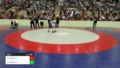 88 lbs Consi Of 8 #2 - Adam String, South Forsyth WAR Wrestling Club vs Emmitt Brand, Georgia