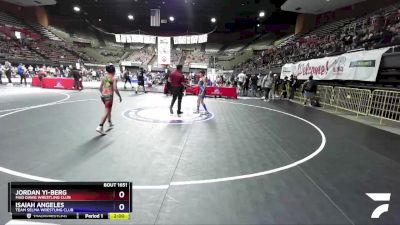 83 lbs Round 1 - Jordan Yi-Berg, Mad Dawg Wrestling Club vs Isaiah Angeles, Team Selma Wrestling Club