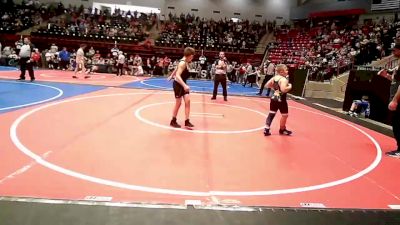 100 lbs Semifinal - Asher Emmons, Dark Cloud Wrestling Club vs Tripp Gruenwald, Collinsville Cardinal Youth Wrestling