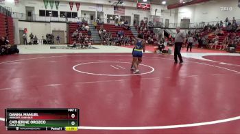 100 lbs Quarterfinal - Catherine Orozco, Eagle Grove vs Danna Manuel, Wahlert, Dubuque