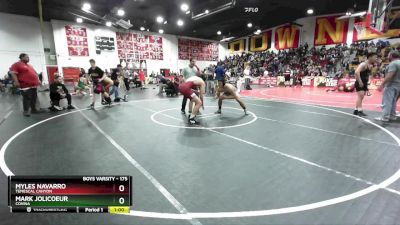 175 lbs Cons. Round 1 - Mark Jolicoeur, Covina vs Myles Navarro, Temescal Canyon