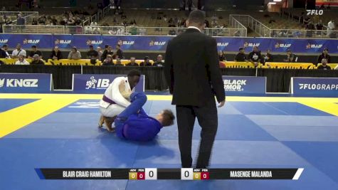 Blair Craig Hamilton vs Masenge Malanda 2026 Pan Jiu Jitsu IBJJF Championship