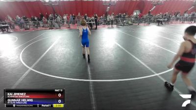 84 lbs Semifinal - Kai Jimenez, Gladiator Wrestling vs Gunnar Helwig, RT Elite Wrestling