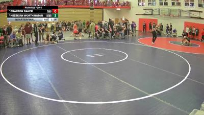 113 lbs Quarterfinal - Hezekiah Worthington, Newberg vs Braxton Baker, Tahoma
