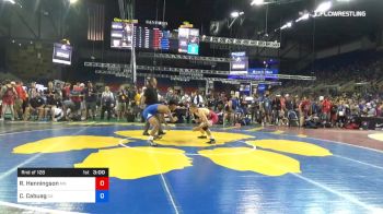 120 lbs Rnd Of 128 - Ryan Henningson, Minnesota vs Christian Cabuag, California